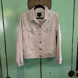 Liverpool, light gray jacket, jean/ denim style, M, great condition